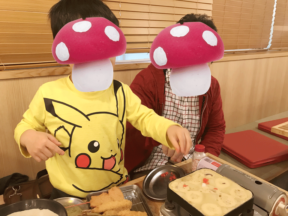 串カツ田中 富山駅前店 子供にたこ焼きやソフトクリームを作らせてもらえる超楽しい居酒屋さん 富山で子供 とお出かけ遊び場体験ブログ 雨の日の室内施設や公園 観光情報 コトコトとやま